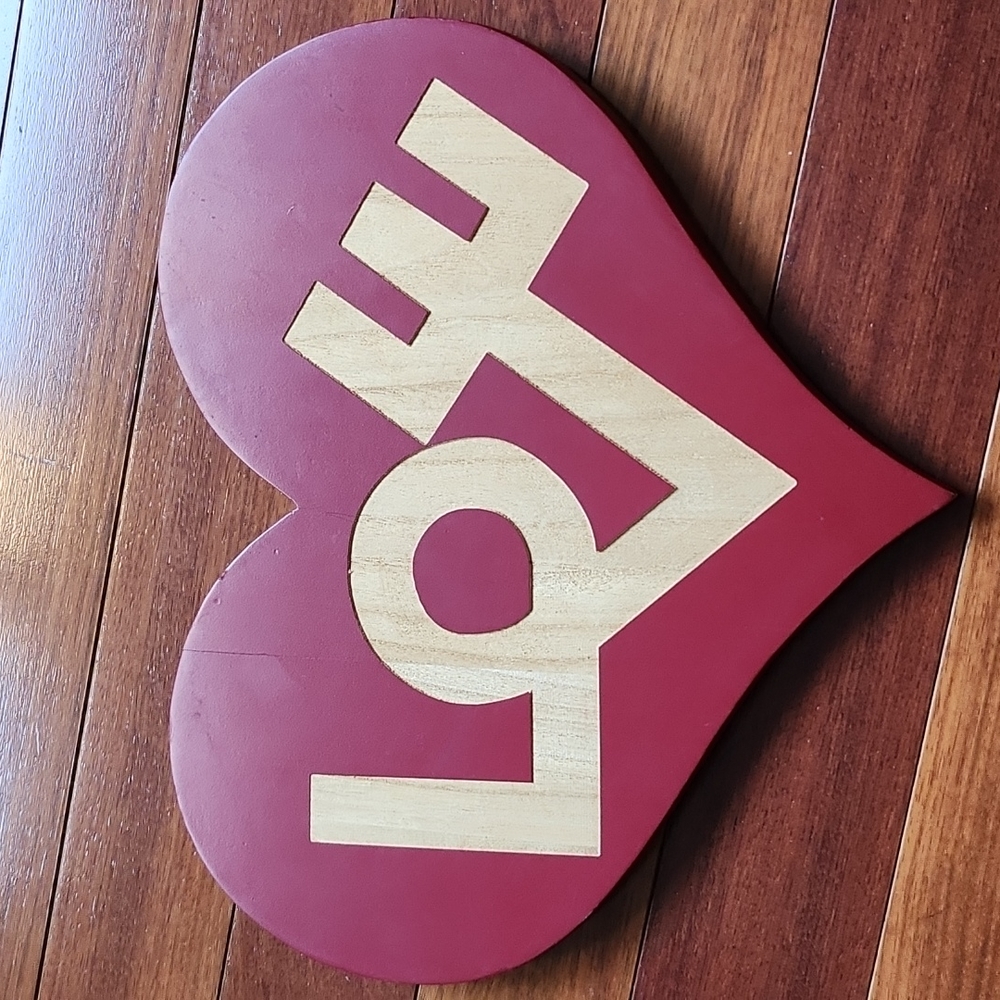 Vintage Love Wall Sign Decor